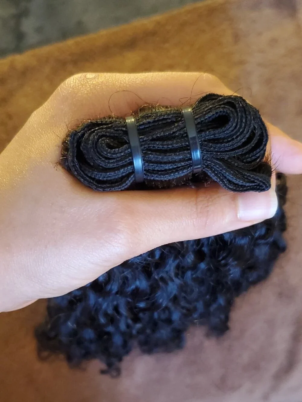 Brand New Virgin Human Hair Burmese Curly Bundle